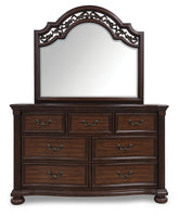 Lavinton Queen Poster Bed, Dresser, Mirror, Chest and 2 Nightstands